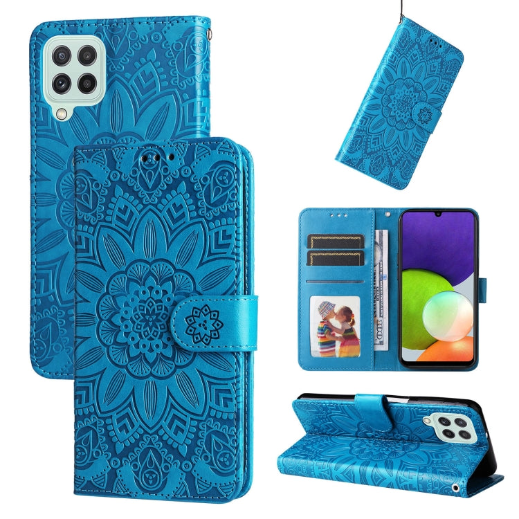 Embossed Sunflower Leather Phone Case, For Samsung Galaxy A13 4G, For Samsung Galaxy A13 5G, For Samsung Galaxy A22 4G / M22 / M32 4G Global, For Samsung Galaxy A22 5G, For Samsung Galaxy A23 4G/5G / M23 5G / F23 5G, For Samsung Galaxy A32 4G          ...