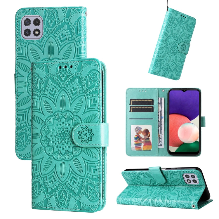 Embossed Sunflower Leather Phone Case, For Samsung Galaxy A13 4G, For Samsung Galaxy A13 5G, For Samsung Galaxy A22 4G / M22 / M32 4G Global, For Samsung Galaxy A22 5G, For Samsung Galaxy A23 4G/5G / M23 5G / F23 5G, For Samsung Galaxy A32 4G          ...