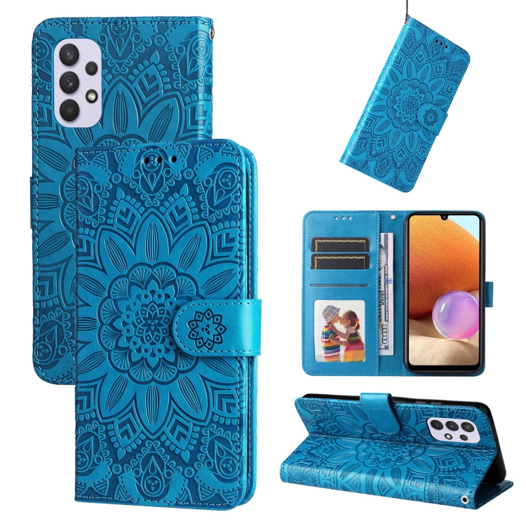 Embossed Sunflower Leather Phone Case, For Samsung Galaxy A13 4G, For Samsung Galaxy A13 5G, For Samsung Galaxy A22 4G / M22 / M32 4G Global, For Samsung Galaxy A22 5G, For Samsung Galaxy A23 4G/5G / M23 5G / F23 5G, For Samsung Galaxy A32 4G          ...