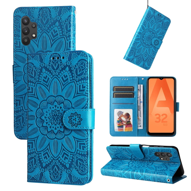 Embossed Sunflower Leather Phone Case, For Samsung Galaxy A13 4G, For Samsung Galaxy A13 5G, For Samsung Galaxy A22 4G / M22 / M32 4G Global, For Samsung Galaxy A22 5G, For Samsung Galaxy A23 4G/5G / M23 5G / F23 5G, For Samsung Galaxy A32 4G          ...