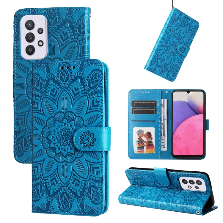 Embossed Sunflower Leather Phone Case, For Samsung Galaxy A13 4G, For Samsung Galaxy A13 5G, For Samsung Galaxy A22 4G / M22 / M32 4G Global, For Samsung Galaxy A22 5G, For Samsung Galaxy A23 4G/5G / M23 5G / F23 5G, For Samsung Galaxy A32 4G          ...
