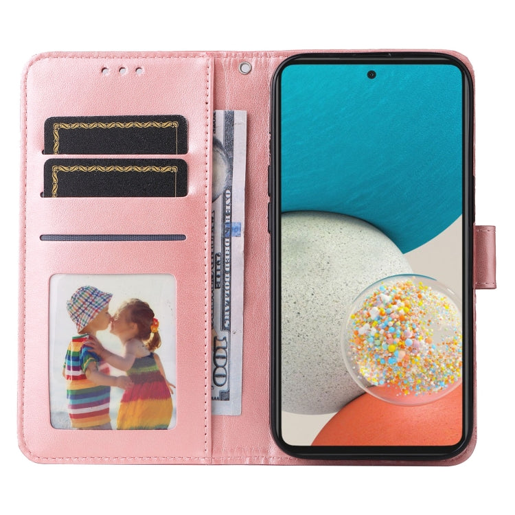 Embossed Sunflower Leather Phone Case, For Samsung Galaxy A53 5G, For Samsung Galaxy A73 5G, For Samsung Galaxy M33 5G Global, For Samsung Galaxy M52 5G, For Samsung Galaxy M53 5G
