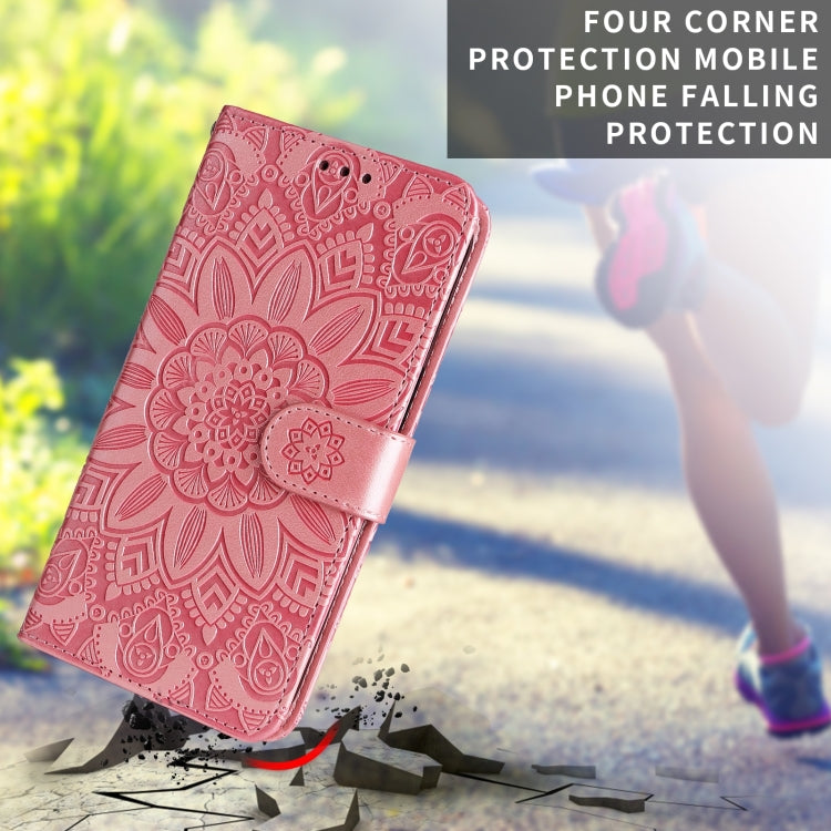 Embossed Sunflower Leather Phone Case, For Samsung Galaxy A53 5G, For Samsung Galaxy A73 5G, For Samsung Galaxy M33 5G Global, For Samsung Galaxy M52 5G, For Samsung Galaxy M53 5G