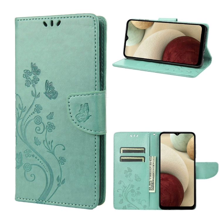Butterfly Flower Pattern Horizontal Flip Leather Phone Case with Card Slot & Holder, For Motorola Moto E32, For Samsung Galaxy A03, For Samsung Galaxy Xcover6 Pro