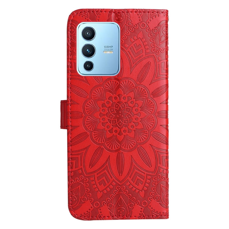 Embossed Sunflower Leather Phone Case, For vivo S12 Pro / V23 Pro, For vivo S12 / V23 5G, For vivo Y15s 2021 / Y15a / Y10 4G, For vivo Y20, For vivo Y21 2021 / Y21s / Y33s, For vivo Y55 5G / Y75 5G / T1 5G, For vivo Y76s / Y76 5G