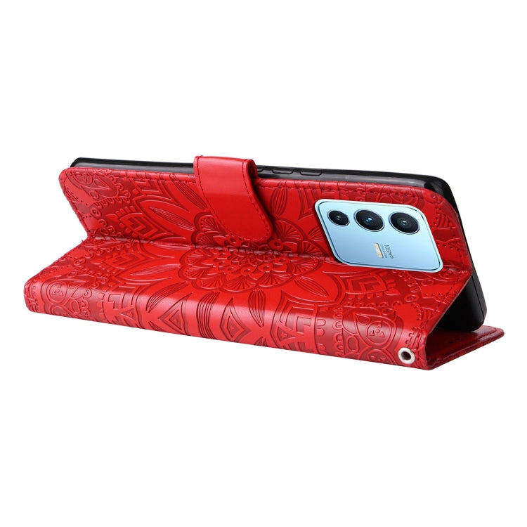 Embossed Sunflower Leather Phone Case, For vivo S12 Pro / V23 Pro, For vivo S12 / V23 5G, For vivo Y15s 2021 / Y15a / Y10 4G, For vivo Y20, For vivo Y21 2021 / Y21s / Y33s, For vivo Y55 5G / Y75 5G / T1 5G, For vivo Y76s / Y76 5G