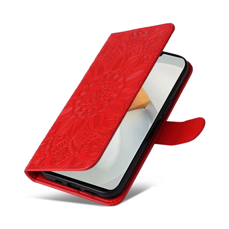 Embossed Sunflower Leather Phone Case, For vivo S12 Pro / V23 Pro, For vivo S12 / V23 5G, For vivo Y15s 2021 / Y15a / Y10 4G, For vivo Y20, For vivo Y21 2021 / Y21s / Y33s, For vivo Y55 5G / Y75 5G / T1 5G, For vivo Y76s / Y76 5G