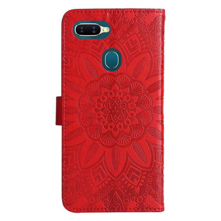 Embossed Sunflower Leather Phone Case, For OPPO A7 / A5s, For OPPO A9 / A5 2020, For OPPO A15 / A16K / A16e, For OPPO A52 / A72 / A92, For OPPO A53 / A53s / A33 / A32, For OPPO A54 4G / A16 / A16s / A55 4G, For OPPO A57 5G / Realme V23                 ...