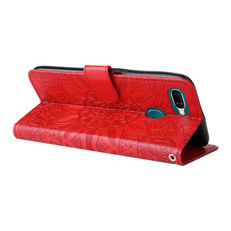 Embossed Sunflower Leather Phone Case, For OPPO A7 / A5s, For OPPO A9 / A5 2020, For OPPO A15 / A16K / A16e, For OPPO A52 / A72 / A92, For OPPO A53 / A53s / A33 / A32, For OPPO A54 4G / A16 / A16s / A55 4G, For OPPO A57 5G / Realme V23                 ...