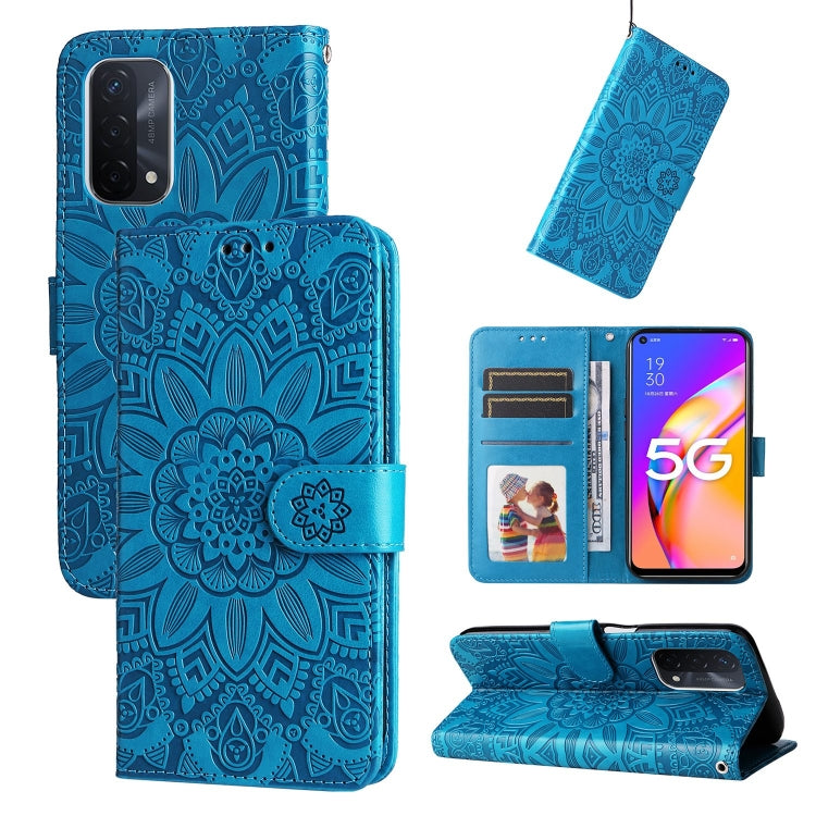Embossed Sunflower Leather Phone Case, For OPPO A74 5G / A54 5G, For OPPO A94 4G / F19 Pro / Reno5 F, For OPPO A94 5G / A95 5G / F19 Pro+, For OPPO Find X5 Lite / Reno7 5G Global, For OPPO Find X5, For OPPO Find X5 Pro, For OPPO Realme 8 4G / 8 Pro    ...