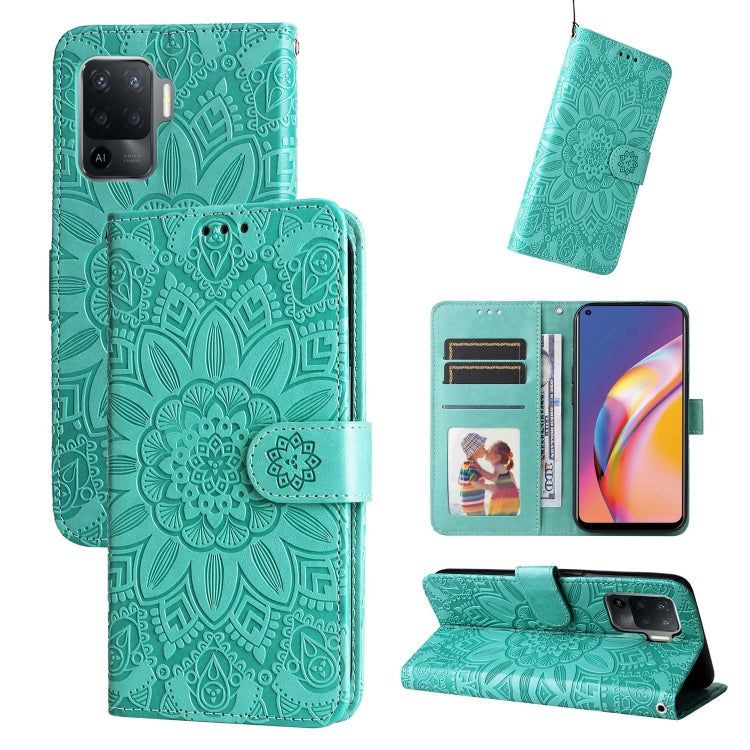 Embossed Sunflower Leather Phone Case, For OPPO A74 5G / A54 5G, For OPPO A94 4G / F19 Pro / Reno5 F, For OPPO A94 5G / A95 5G / F19 Pro+, For OPPO Find X5 Lite / Reno7 5G Global, For OPPO Find X5, For OPPO Find X5 Pro, For OPPO Realme 8 4G / 8 Pro    ...