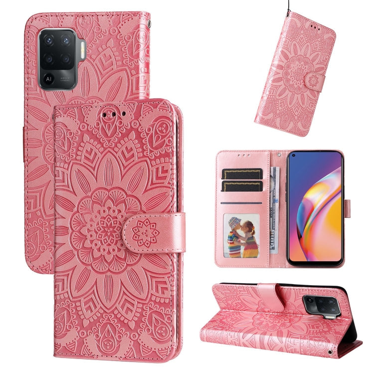 Embossed Sunflower Leather Phone Case, For OPPO A74 5G / A54 5G, For OPPO A94 4G / F19 Pro / Reno5 F, For OPPO A94 5G / A95 5G / F19 Pro+, For OPPO Find X5 Lite / Reno7 5G Global, For OPPO Find X5, For OPPO Find X5 Pro, For OPPO Realme 8 4G / 8 Pro    ...