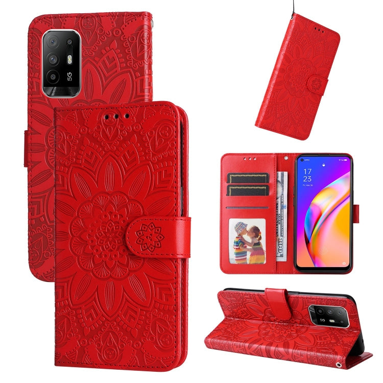 Embossed Sunflower Leather Phone Case, For OPPO A74 5G / A54 5G, For OPPO A94 4G / F19 Pro / Reno5 F, For OPPO A94 5G / A95 5G / F19 Pro+, For OPPO Find X5 Lite / Reno7 5G Global, For OPPO Find X5, For OPPO Find X5 Pro, For OPPO Realme 8 4G / 8 Pro    ...