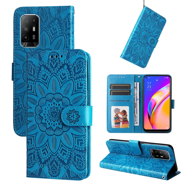 Embossed Sunflower Leather Phone Case, For OPPO A74 5G / A54 5G, For OPPO A94 4G / F19 Pro / Reno5 F, For OPPO A94 5G / A95 5G / F19 Pro+, For OPPO Find X5 Lite / Reno7 5G Global, For OPPO Find X5, For OPPO Find X5 Pro, For OPPO Realme 8 4G / 8 Pro    ...