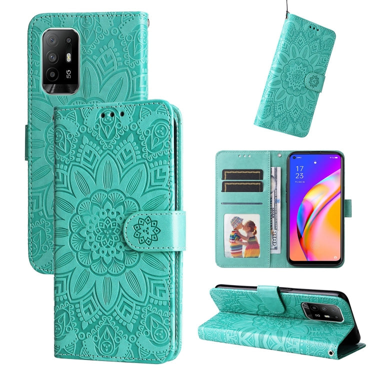 Embossed Sunflower Leather Phone Case, For OPPO A74 5G / A54 5G, For OPPO A94 4G / F19 Pro / Reno5 F, For OPPO A94 5G / A95 5G / F19 Pro+, For OPPO Find X5 Lite / Reno7 5G Global, For OPPO Find X5, For OPPO Find X5 Pro, For OPPO Realme 8 4G / 8 Pro    ...