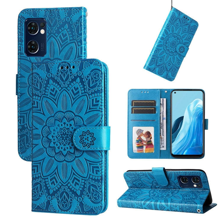 Embossed Sunflower Leather Phone Case, For OPPO A74 5G / A54 5G, For OPPO A94 4G / F19 Pro / Reno5 F, For OPPO A94 5G / A95 5G / F19 Pro+, For OPPO Find X5 Lite / Reno7 5G Global, For OPPO Find X5, For OPPO Find X5 Pro, For OPPO Realme 8 4G / 8 Pro    ...