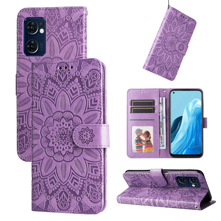 Embossed Sunflower Leather Phone Case, For OPPO A74 5G / A54 5G, For OPPO A94 4G / F19 Pro / Reno5 F, For OPPO A94 5G / A95 5G / F19 Pro+, For OPPO Find X5 Lite / Reno7 5G Global, For OPPO Find X5, For OPPO Find X5 Pro, For OPPO Realme 8 4G / 8 Pro    ...