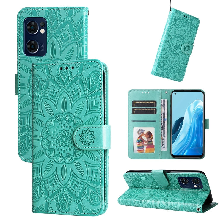 Embossed Sunflower Leather Phone Case, For OPPO A74 5G / A54 5G, For OPPO A94 4G / F19 Pro / Reno5 F, For OPPO A94 5G / A95 5G / F19 Pro+, For OPPO Find X5 Lite / Reno7 5G Global, For OPPO Find X5, For OPPO Find X5 Pro, For OPPO Realme 8 4G / 8 Pro    ...