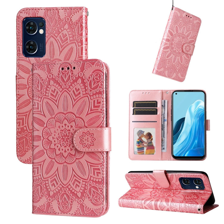 Embossed Sunflower Leather Phone Case, For OPPO A74 5G / A54 5G, For OPPO A94 4G / F19 Pro / Reno5 F, For OPPO A94 5G / A95 5G / F19 Pro+, For OPPO Find X5 Lite / Reno7 5G Global, For OPPO Find X5, For OPPO Find X5 Pro, For OPPO Realme 8 4G / 8 Pro    ...