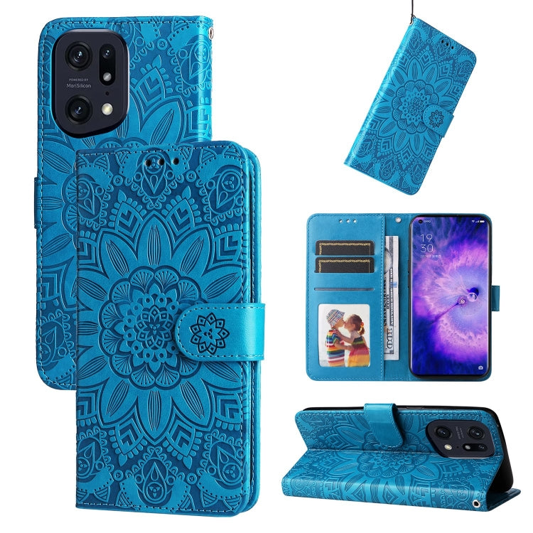 Embossed Sunflower Leather Phone Case, For OPPO A74 5G / A54 5G, For OPPO A94 4G / F19 Pro / Reno5 F, For OPPO A94 5G / A95 5G / F19 Pro+, For OPPO Find X5 Lite / Reno7 5G Global, For OPPO Find X5, For OPPO Find X5 Pro, For OPPO Realme 8 4G / 8 Pro    ...