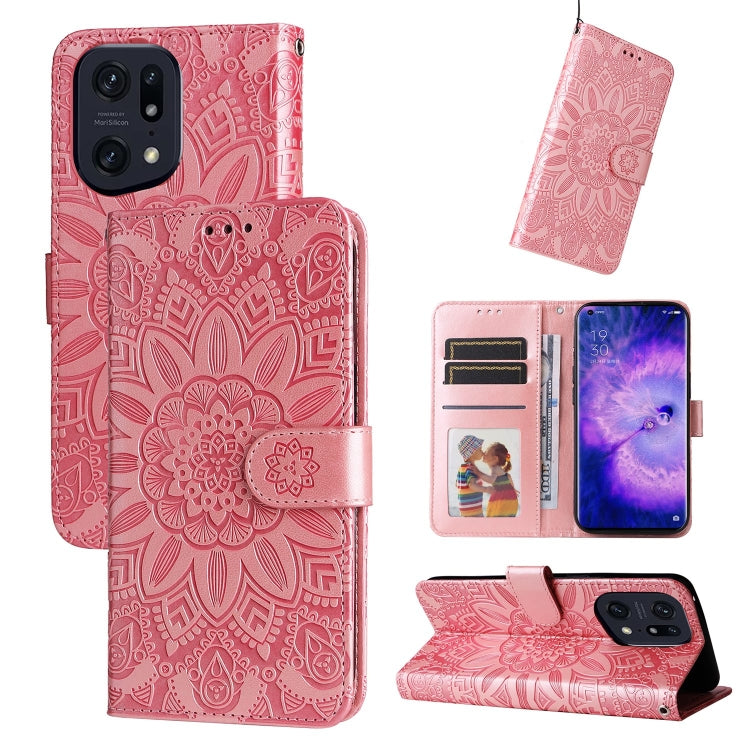 Embossed Sunflower Leather Phone Case, For OPPO A74 5G / A54 5G, For OPPO A94 4G / F19 Pro / Reno5 F, For OPPO A94 5G / A95 5G / F19 Pro+, For OPPO Find X5 Lite / Reno7 5G Global, For OPPO Find X5, For OPPO Find X5 Pro, For OPPO Realme 8 4G / 8 Pro    ...