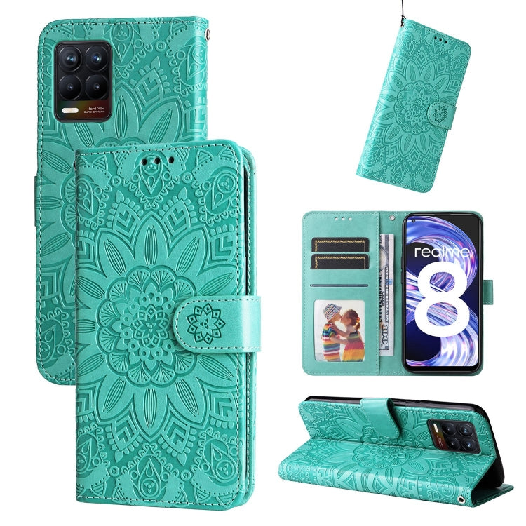 Embossed Sunflower Leather Phone Case, For OPPO A74 5G / A54 5G, For OPPO A94 4G / F19 Pro / Reno5 F, For OPPO A94 5G / A95 5G / F19 Pro+, For OPPO Find X5 Lite / Reno7 5G Global, For OPPO Find X5, For OPPO Find X5 Pro, For OPPO Realme 8 4G / 8 Pro    ...