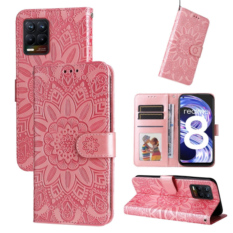 Embossed Sunflower Leather Phone Case, For OPPO A74 5G / A54 5G, For OPPO A94 4G / F19 Pro / Reno5 F, For OPPO A94 5G / A95 5G / F19 Pro+, For OPPO Find X5 Lite / Reno7 5G Global, For OPPO Find X5, For OPPO Find X5 Pro, For OPPO Realme 8 4G / 8 Pro    ...