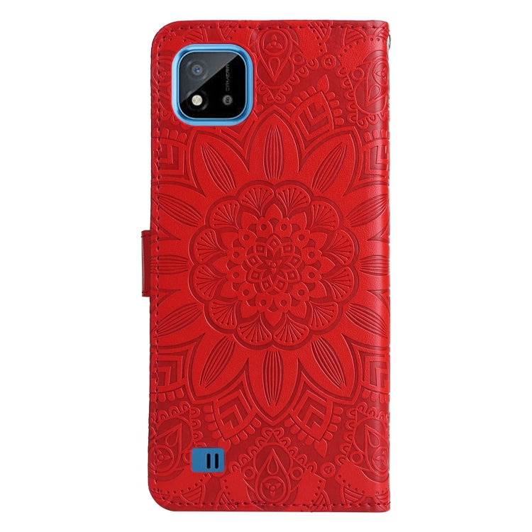 Embossed Sunflower Leather Phone Case, For OPPO Realme C11 2021 / C20, For OPPO Realme C15 / C12 / C25, For OPPO Realme C21 / C21Y, For OPPO Realme C31, For OPPO Realme C35 4G / Narzo 50A Prime, For OPPO Realme GT Neo2, For OPPO Realme GT Neo3         ...