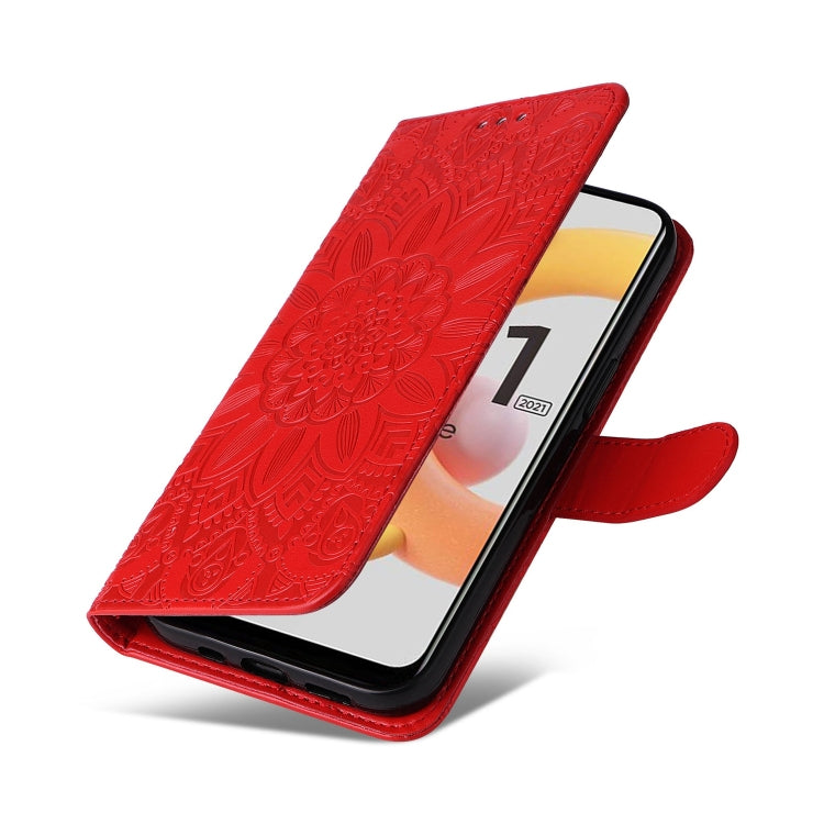 Embossed Sunflower Leather Phone Case, For OPPO Realme C11 2021 / C20, For OPPO Realme C15 / C12 / C25, For OPPO Realme C21 / C21Y, For OPPO Realme C31, For OPPO Realme C35 4G / Narzo 50A Prime, For OPPO Realme GT Neo2, For OPPO Realme GT Neo3         ...
