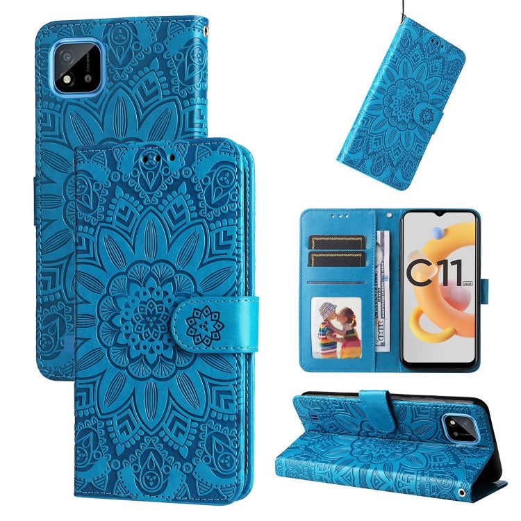 Embossed Sunflower Leather Phone Case, For OPPO Realme C11 2021 / C20, For OPPO Realme C15 / C12 / C25, For OPPO Realme C21 / C21Y, For OPPO Realme C31, For OPPO Realme C35 4G / Narzo 50A Prime, For OPPO Realme GT Neo2, For OPPO Realme GT Neo3         ...