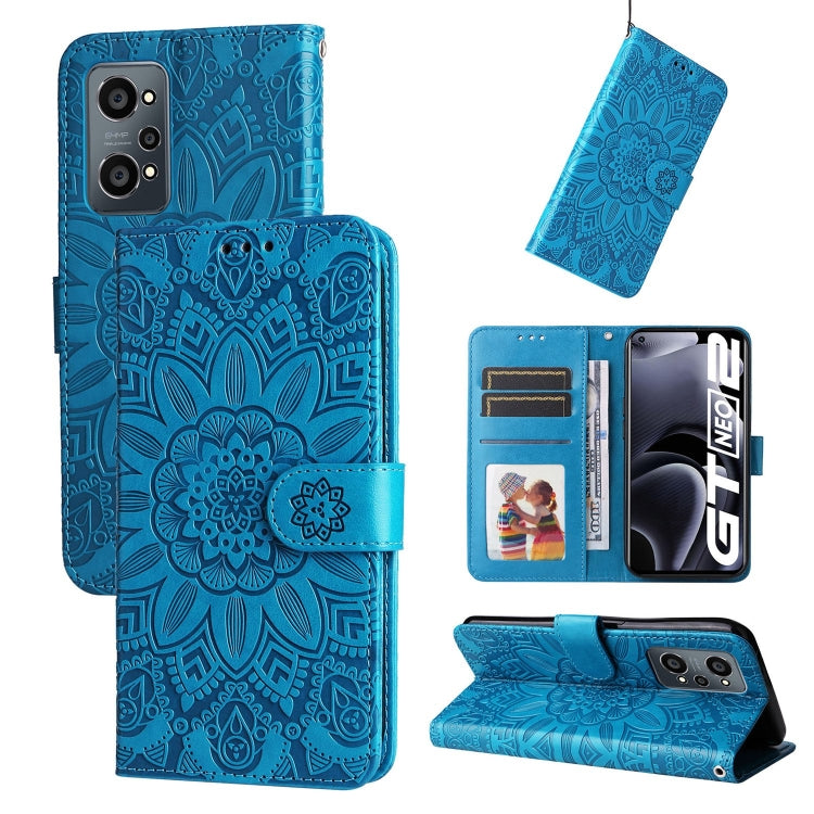 Embossed Sunflower Leather Phone Case, For OPPO Realme C11 2021 / C20, For OPPO Realme C15 / C12 / C25, For OPPO Realme C21 / C21Y, For OPPO Realme C31, For OPPO Realme C35 4G / Narzo 50A Prime, For OPPO Realme GT Neo2, For OPPO Realme GT Neo3         ...