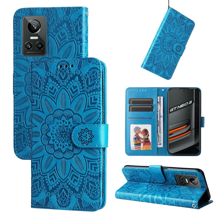 Embossed Sunflower Leather Phone Case, For OPPO Realme C11 2021 / C20, For OPPO Realme C15 / C12 / C25, For OPPO Realme C21 / C21Y, For OPPO Realme C31, For OPPO Realme C35 4G / Narzo 50A Prime, For OPPO Realme GT Neo2, For OPPO Realme GT Neo3         ...