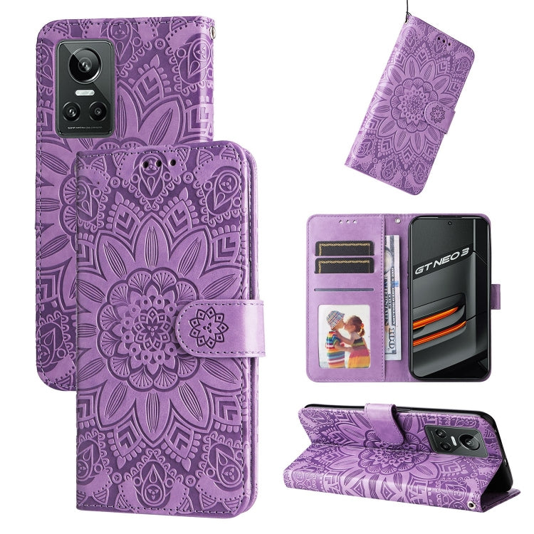 Embossed Sunflower Leather Phone Case, For OPPO Realme C11 2021 / C20, For OPPO Realme C15 / C12 / C25, For OPPO Realme C21 / C21Y, For OPPO Realme C31, For OPPO Realme C35 4G / Narzo 50A Prime, For OPPO Realme GT Neo2, For OPPO Realme GT Neo3         ...