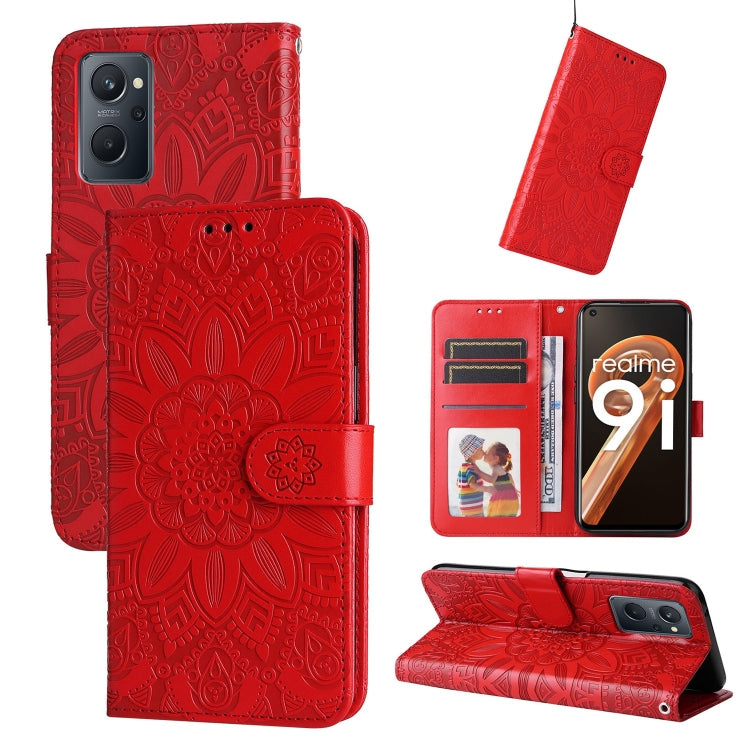 Embossed Sunflower Leather Phone Case, For OPPO Realme C11 2021 / C20, For OPPO Realme C15 / C12 / C25, For OPPO Realme C21 / C21Y, For OPPO Realme C31, For OPPO Realme C35 4G / Narzo 50A Prime, For OPPO Realme GT Neo2, For OPPO Realme GT Neo3         ...