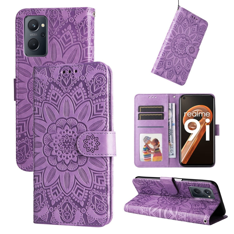 Embossed Sunflower Leather Phone Case, For OPPO Realme C11 2021 / C20, For OPPO Realme C15 / C12 / C25, For OPPO Realme C21 / C21Y, For OPPO Realme C31, For OPPO Realme C35 4G / Narzo 50A Prime, For OPPO Realme GT Neo2, For OPPO Realme GT Neo3         ...
