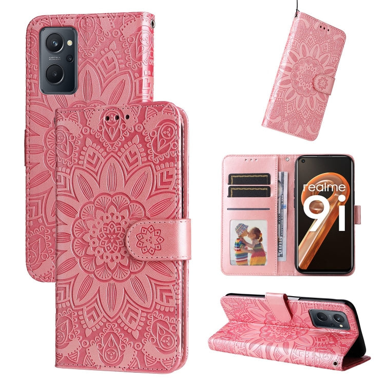 Embossed Sunflower Leather Phone Case, For OPPO Realme C11 2021 / C20, For OPPO Realme C15 / C12 / C25, For OPPO Realme C21 / C21Y, For OPPO Realme C31, For OPPO Realme C35 4G / Narzo 50A Prime, For OPPO Realme GT Neo2, For OPPO Realme GT Neo3         ...