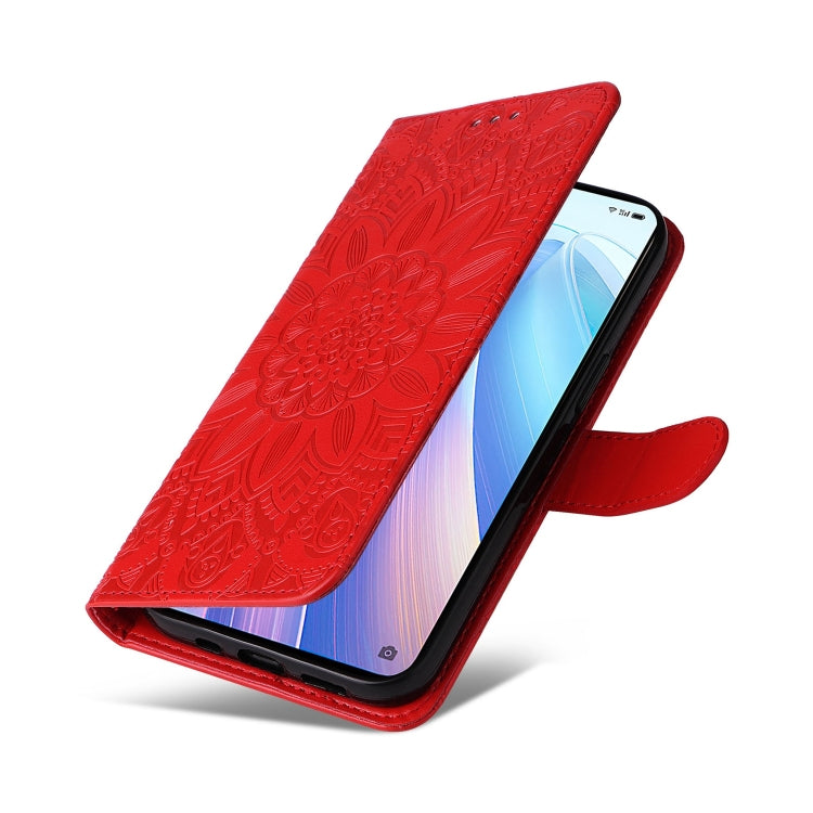 Embossed Sunflower Leather Phone Case, For OPPO Reno7 Pro 5G, For OPPO Reno7 SE, For OPPO Reno7 Z / OnePlus Nord N20 5G, For OPPO Realme 9 Pro+