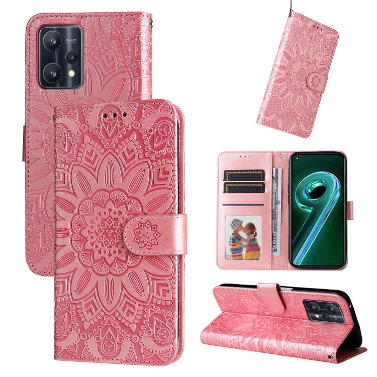 Embossed Sunflower Leather Phone Case, For OPPO Reno7 Pro 5G, For OPPO Reno7 SE, For OPPO Reno7 Z / OnePlus Nord N20 5G, For OPPO Realme 9 Pro+