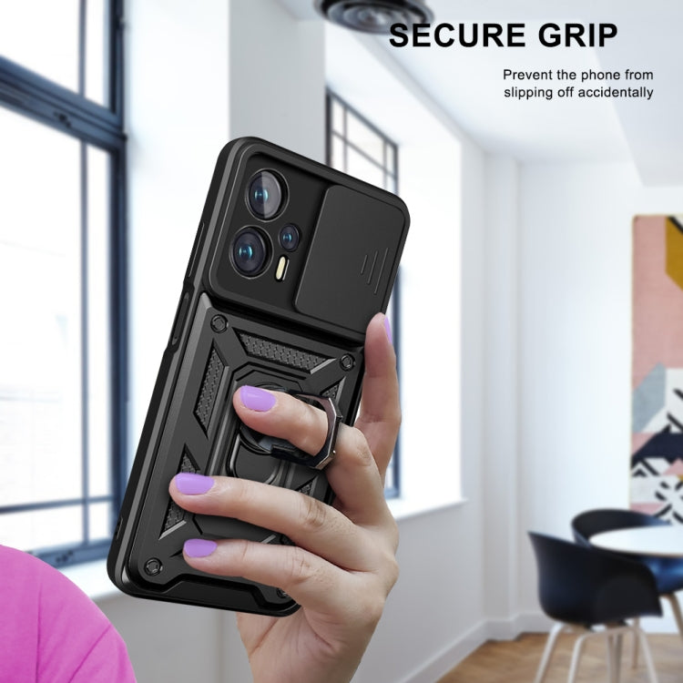 Sliding Camera Design TPU + PC Phone Case, For Xiaomi Poco X4 GT, For Xiaomi 12 Lite