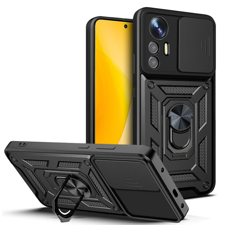 Sliding Camera Design TPU + PC Phone Case, For Xiaomi Poco X4 GT, For Xiaomi 12 Lite