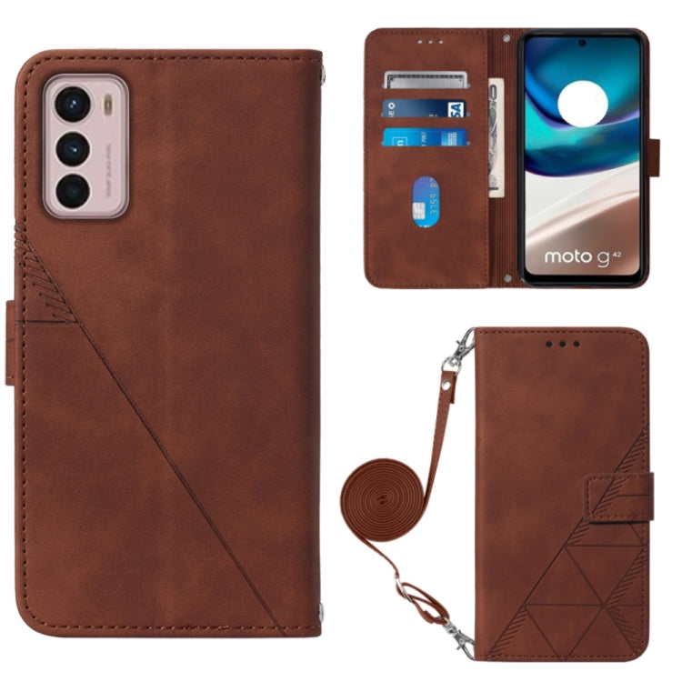 Crossbody 3D Embossed Flip Leather Phone Case, For Motorola Moto G42, For Xiaomi Redmi Note 11T Pro, For Motorola Moto G52j 5G, For Xiaomi Poco M4 5G, For Motorola Moto E32