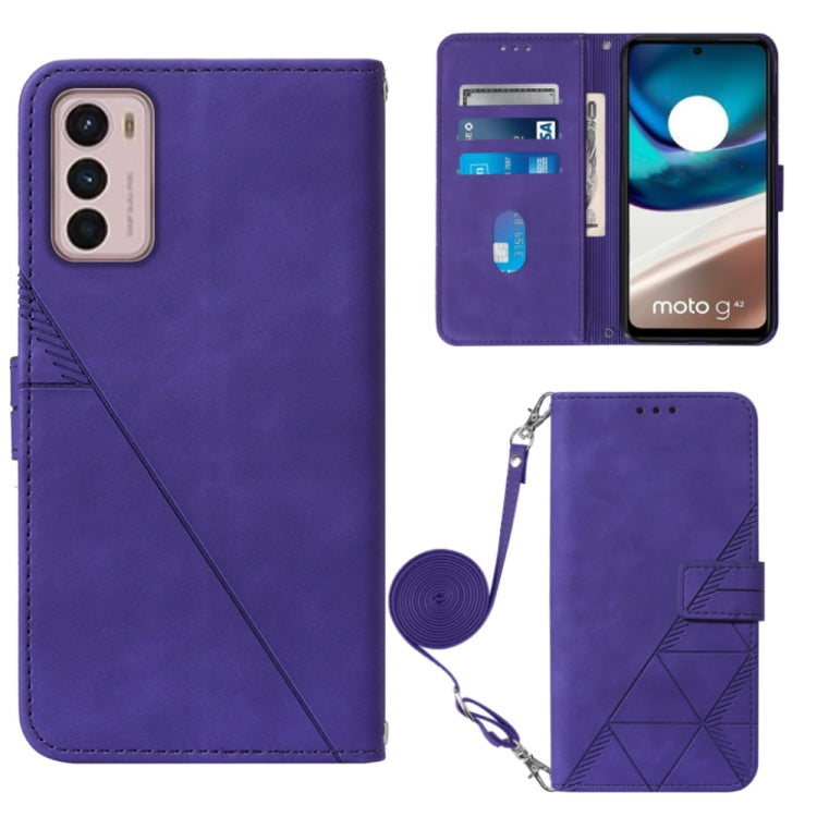 Crossbody 3D Embossed Flip Leather Phone Case, For Motorola Moto G42, For Xiaomi Redmi Note 11T Pro, For Motorola Moto G52j 5G, For Xiaomi Poco M4 5G, For Motorola Moto E32