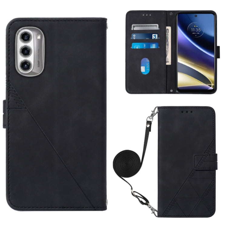 Crossbody 3D Embossed Flip Leather Phone Case, For Xiaomi Redmi Note 11T Pro, For Motorola Moto G52j 5G, For Xiaomi Poco M4 5G, For Motorola Moto E32