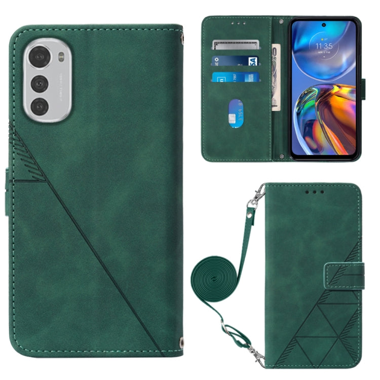 Crossbody 3D Embossed Flip Leather Phone Case, For Motorola Moto G42, For Xiaomi Redmi Note 11T Pro, For Motorola Moto G52j 5G, For Xiaomi Poco M4 5G, For Motorola Moto E32