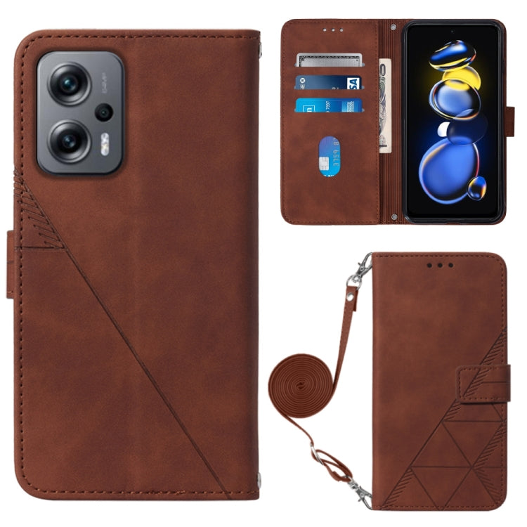 Crossbody 3D Embossed Flip Leather Phone Case, For Motorola Moto G42, For Xiaomi Redmi Note 11T Pro, For Motorola Moto G52j 5G, For Xiaomi Poco M4 5G, For Motorola Moto E32