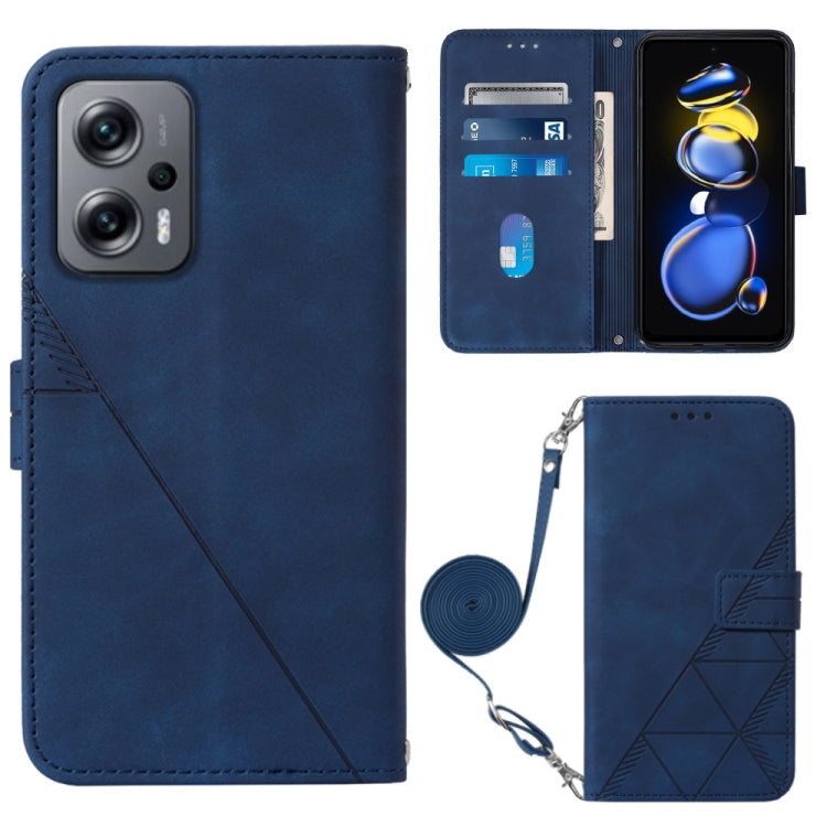 Crossbody 3D Embossed Flip Leather Phone Case, For Motorola Moto G42, For Xiaomi Redmi Note 11T Pro, For Motorola Moto G52j 5G, For Xiaomi Poco M4 5G, For Motorola Moto E32