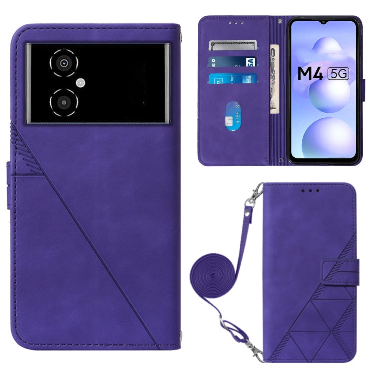 Crossbody 3D Embossed Flip Leather Phone Case, For Xiaomi Redmi Note 11T Pro, For Motorola Moto G52j 5G, For Xiaomi Poco M4 5G, For Motorola Moto E32
