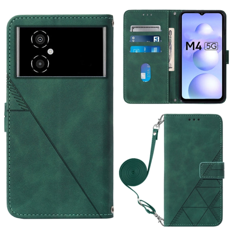 Crossbody 3D Embossed Flip Leather Phone Case, For Xiaomi Redmi Note 11T Pro, For Motorola Moto G52j 5G, For Xiaomi Poco M4 5G, For Motorola Moto E32