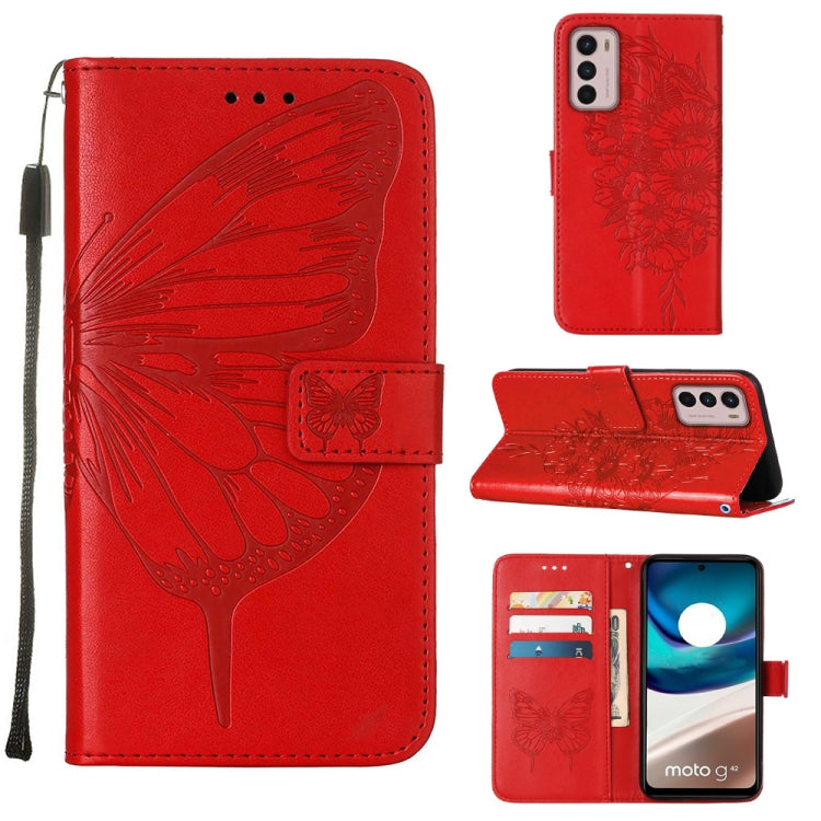 Embossed Butterfly Flip Leather Phone Case, For Motorola Moto G42, For Motorola Moto G52j 5G, For OPPO K10 Pro 5G, For OPPO Reno8, For OPPO Reno8 Pro, For OPPO Reno8 Pro+