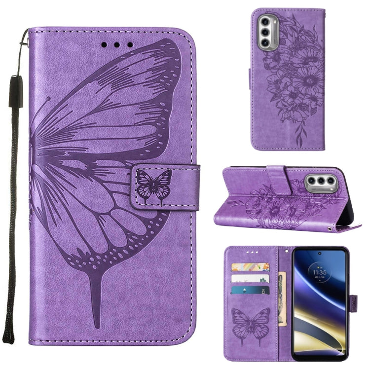Embossed Butterfly Flip Leather Phone Case, For Motorola Moto G42, For Motorola Moto G52j 5G, For OPPO K10 Pro 5G, For OPPO Reno8, For OPPO Reno8 Pro, For OPPO Reno8 Pro+